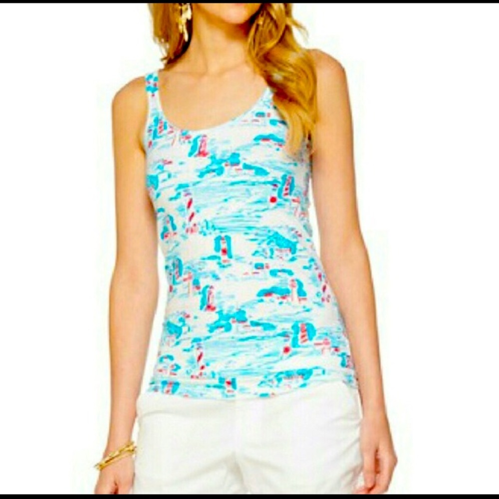 Lilly Pulitzer Tabbie Tank Watch Out M